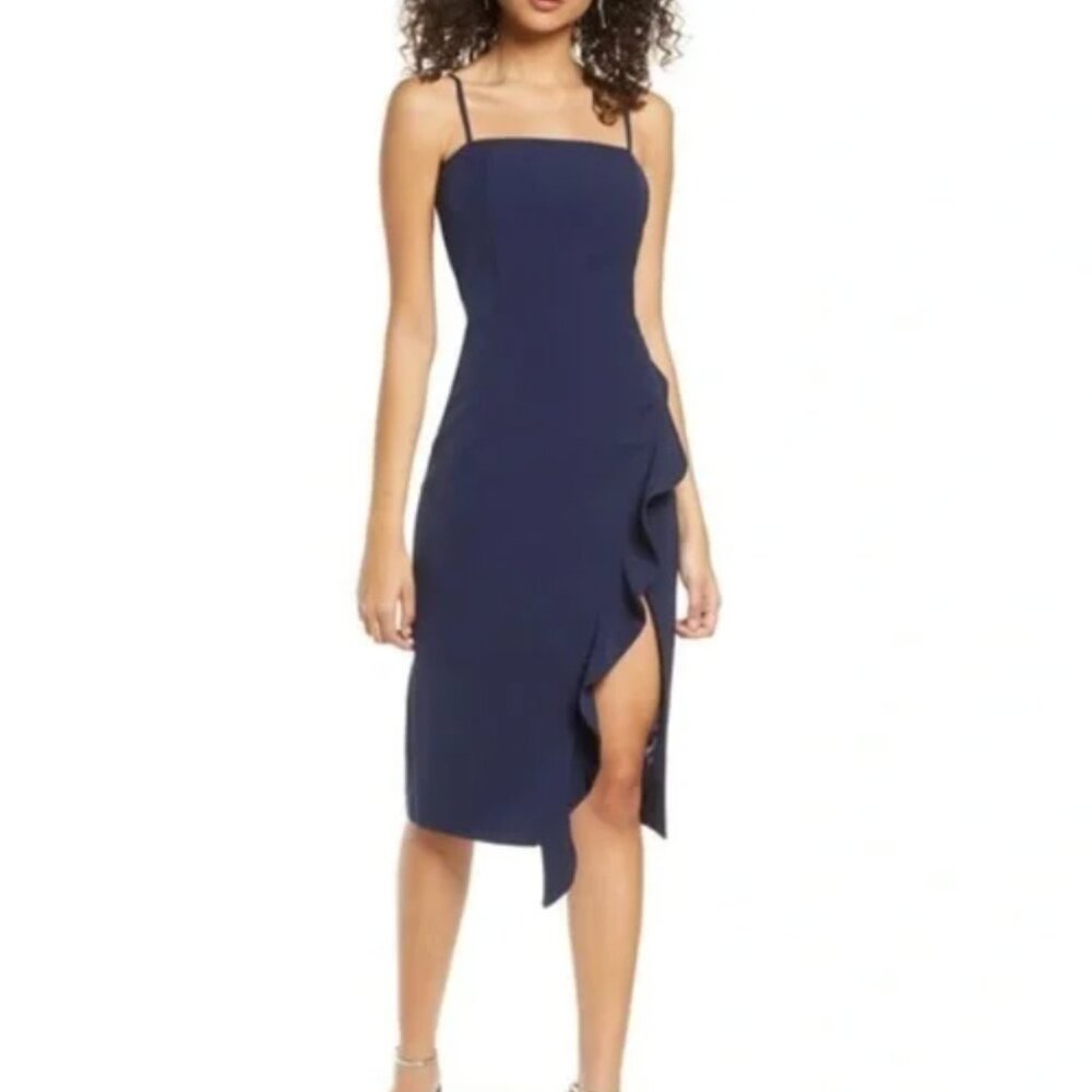 Bardot Navy Carmelle Cocktail Dress
